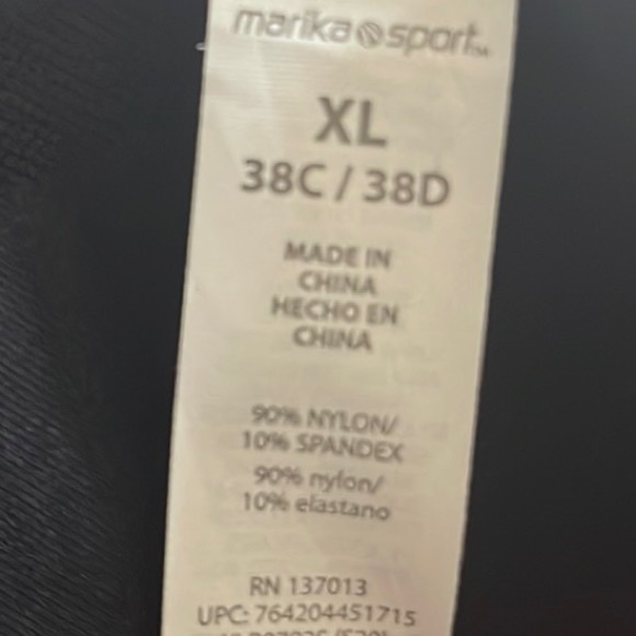 NEW Marika Seamless Racerback Sports Bra Dry-Wik Smoothing  XL. - Picture 5 of 7